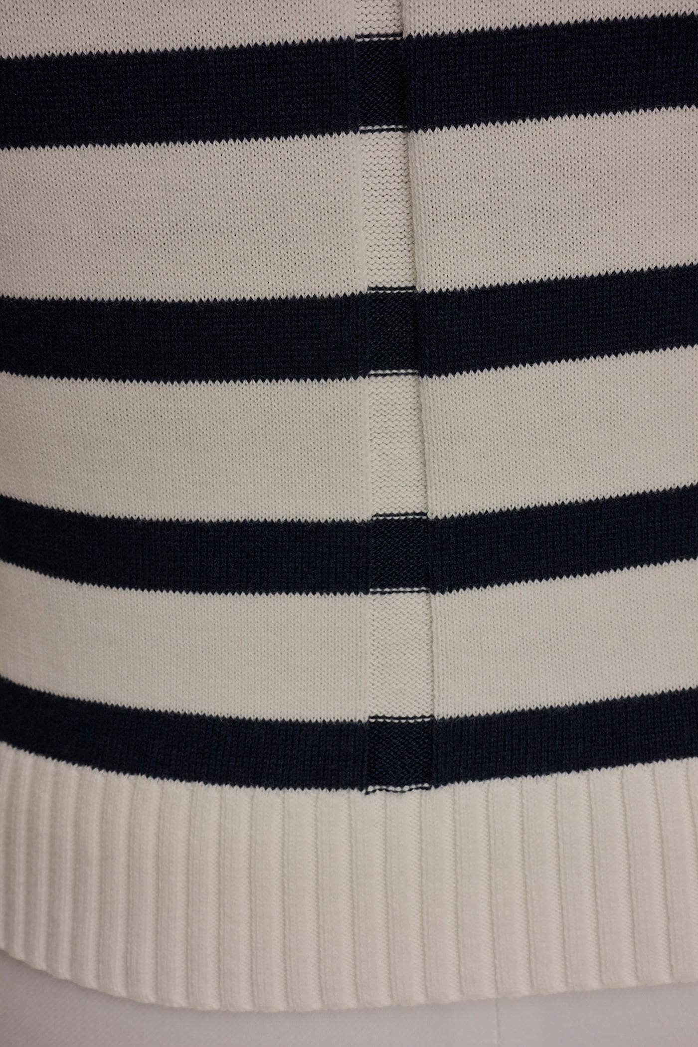 Donna Karan | COTTON AND CASHMERE SLEEVELESS STRIPED SWEATER