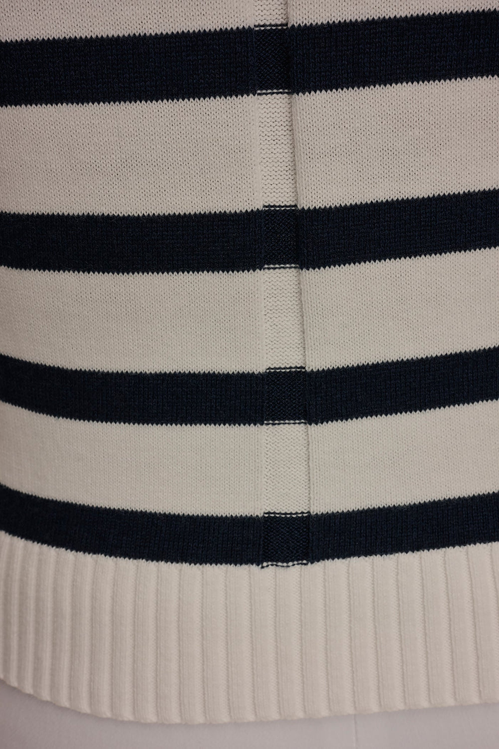 Donna Karan | COTTON AND CASHMERE SLEEVELESS STRIPED SWEATER