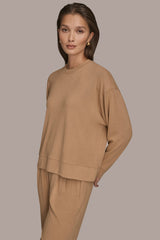 Donna Karan | LONG SLEEVE SWEATSHIRT