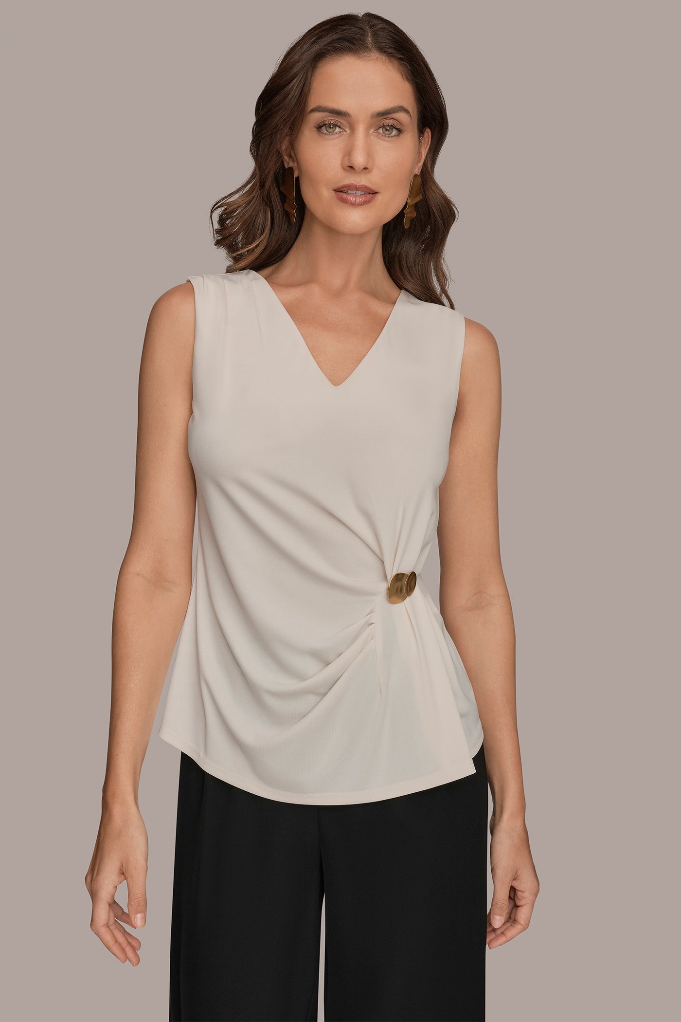 Donna Karan | V-NECK TOP