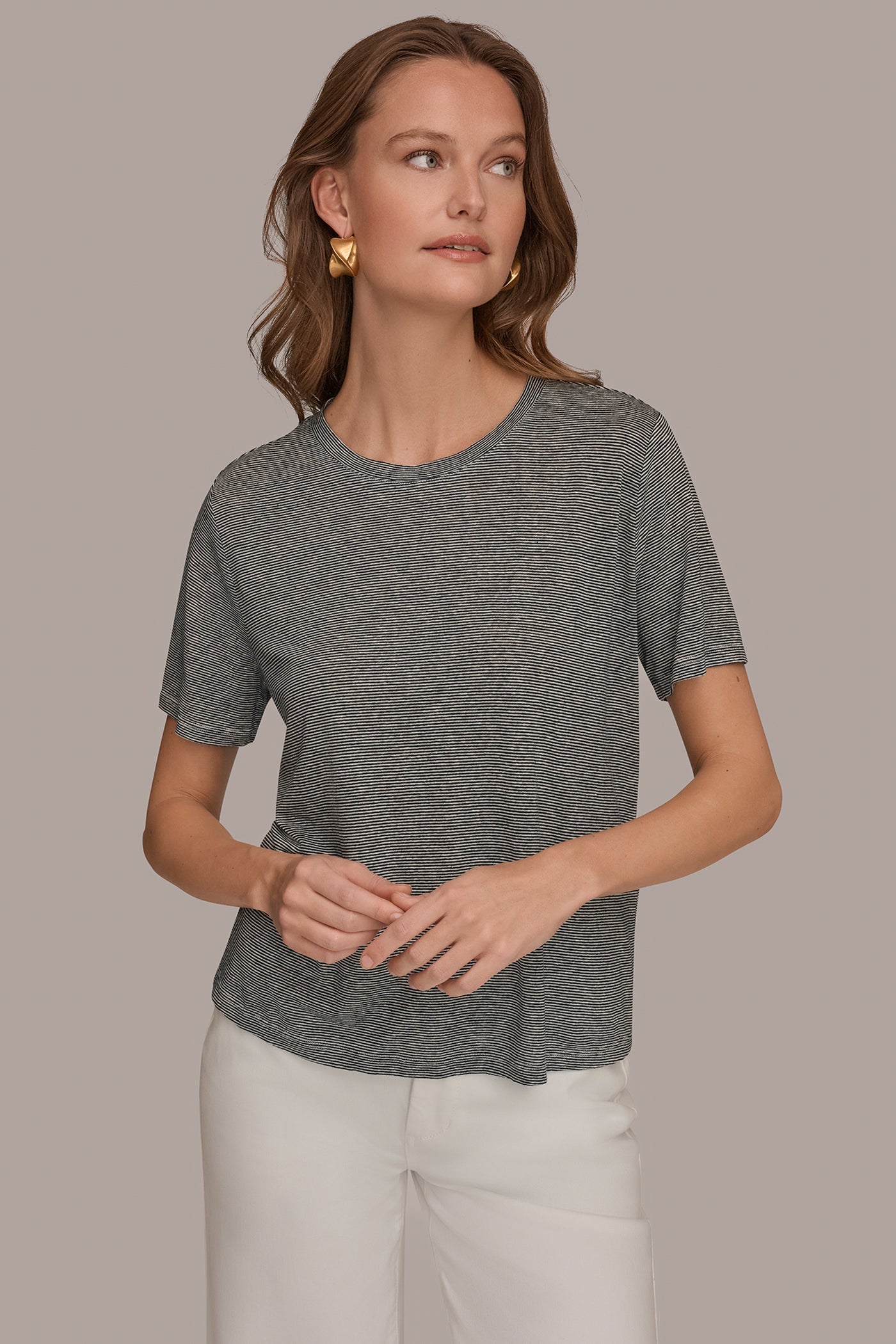 Donna Karan | SHORT SLEEVE TEE