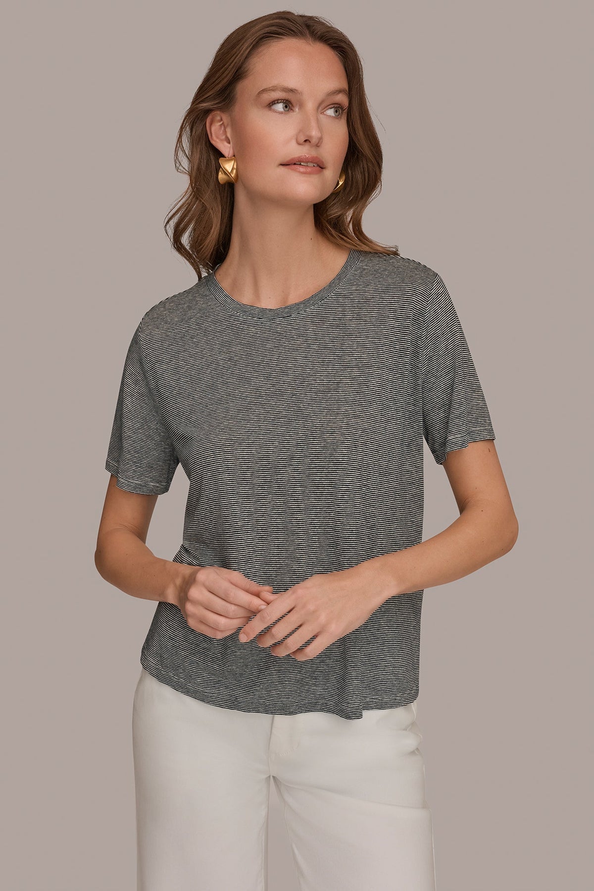 Donna Karan | SHORT SLEEVE TEE