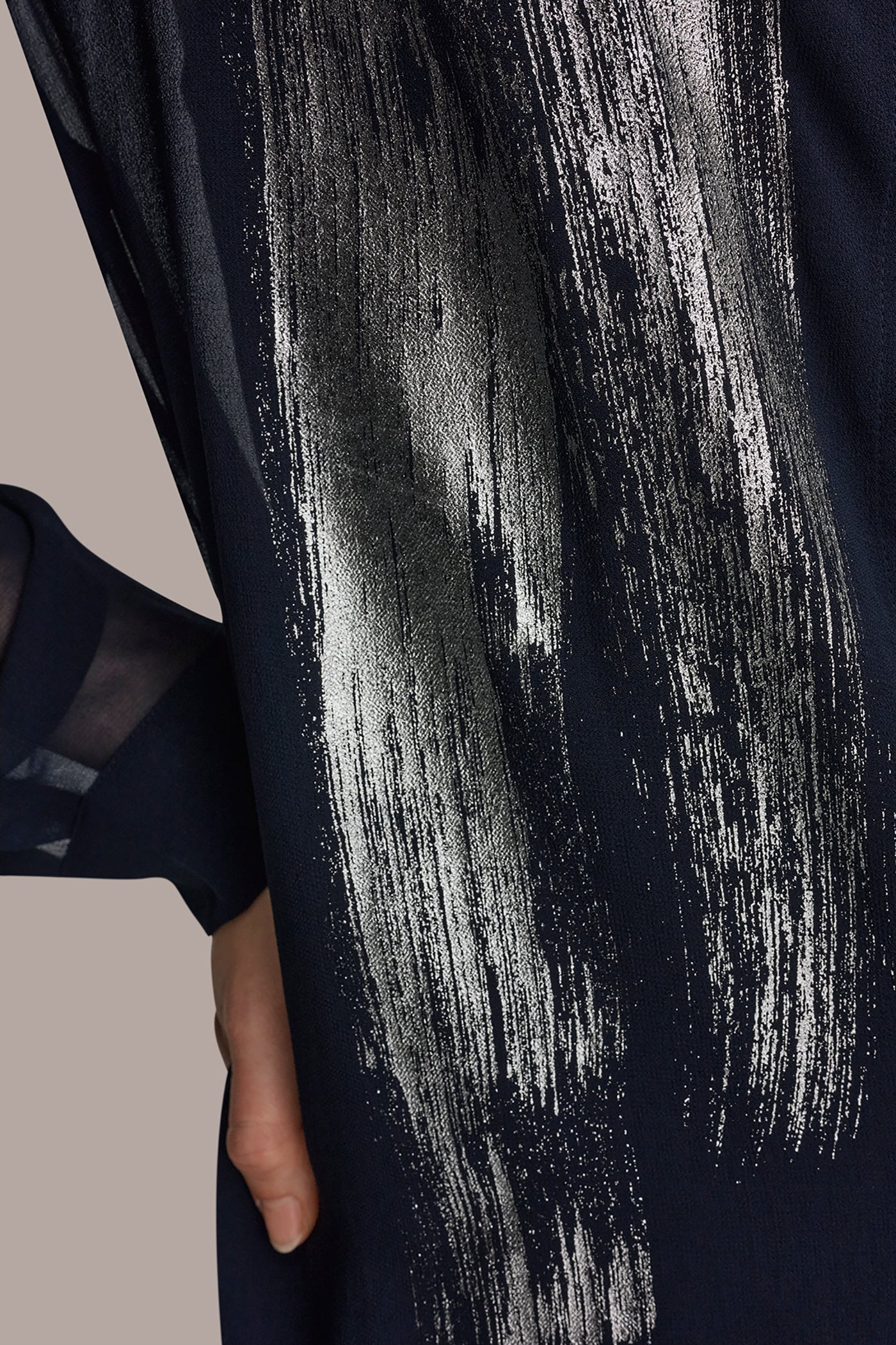 Donna Karan | METALLIC BRUSHSTROKE BLOUSE
