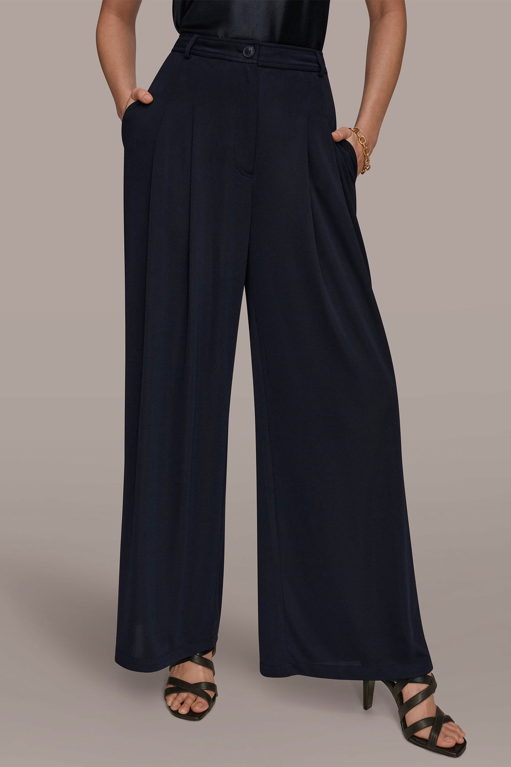 Donna Karan | PLEATED KNIT PANT