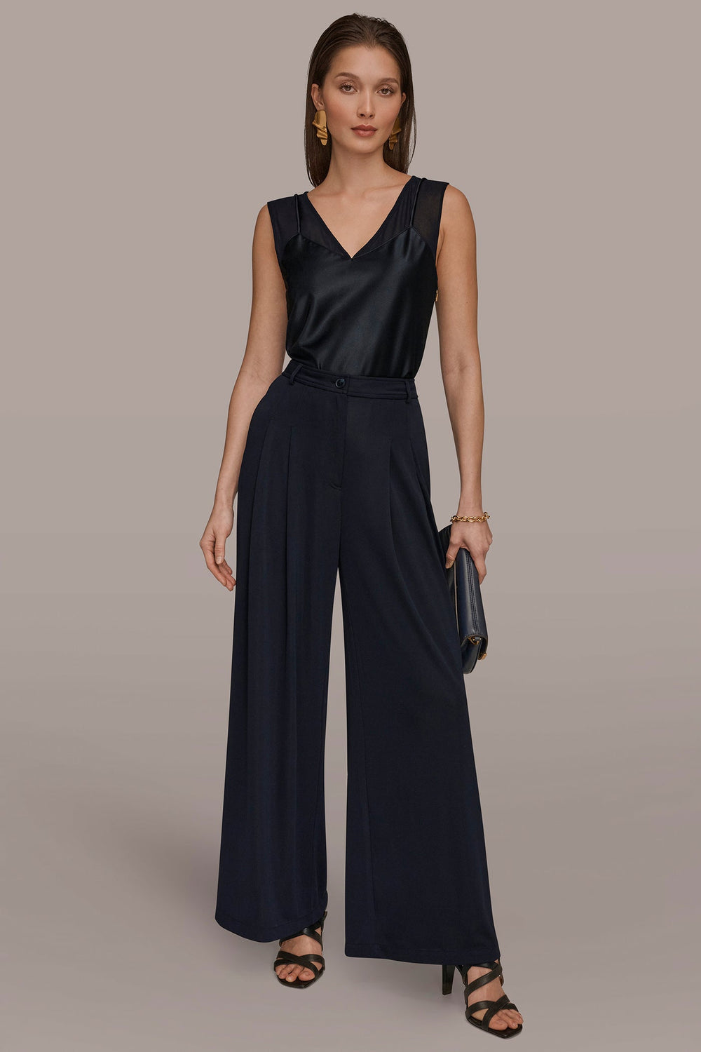 Donna Karan | PLEATED KNIT PANT