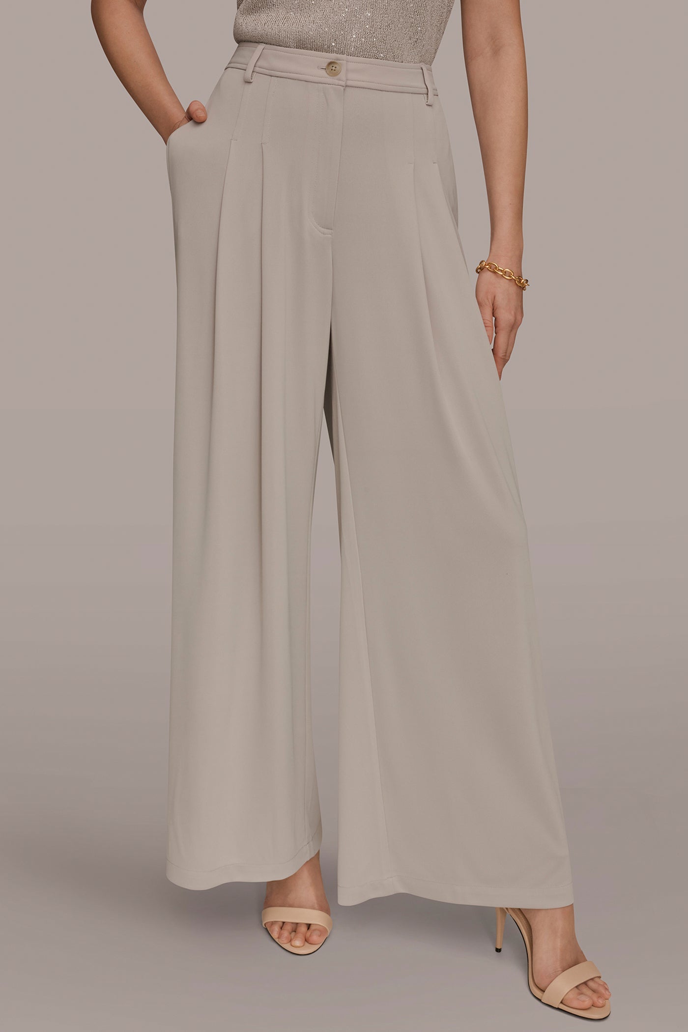Donna Karan | PLEATED KNIT PANT