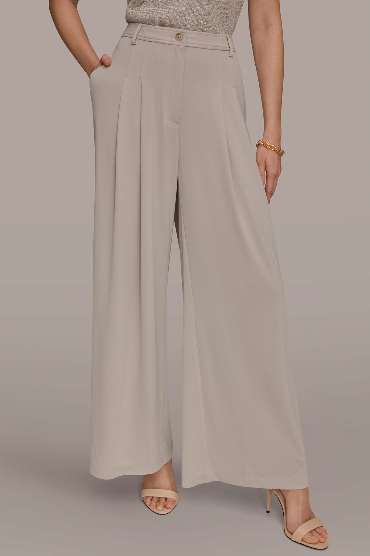 Donna Karan | PLEATED KNIT PANT