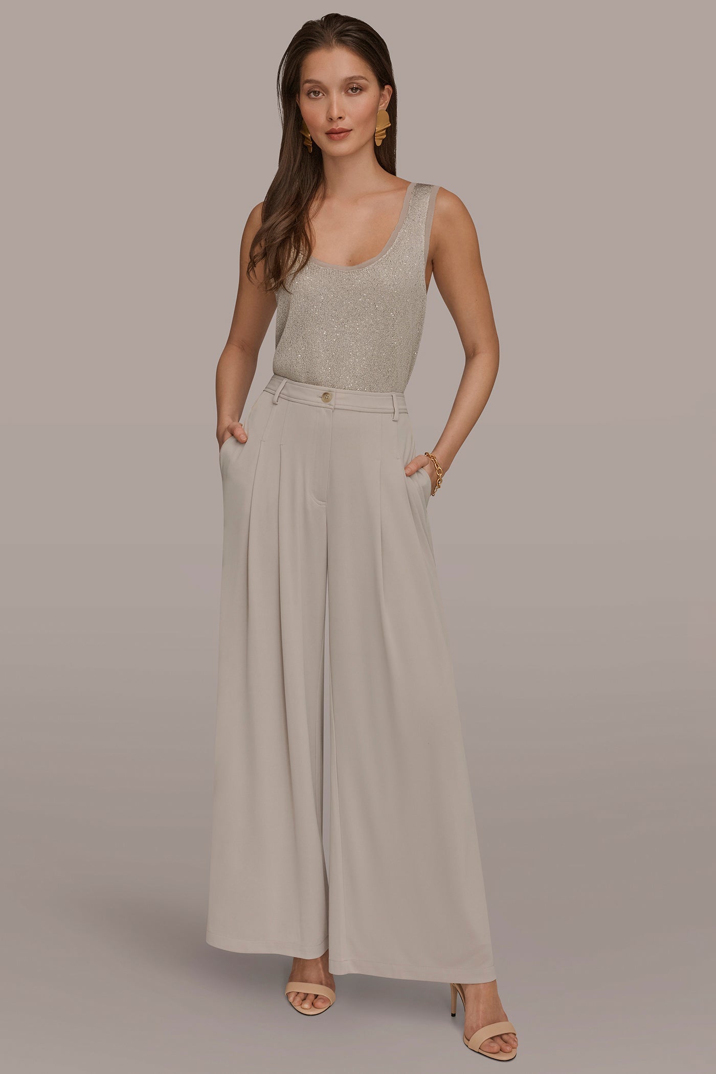 Donna Karan | PLEATED KNIT PANT