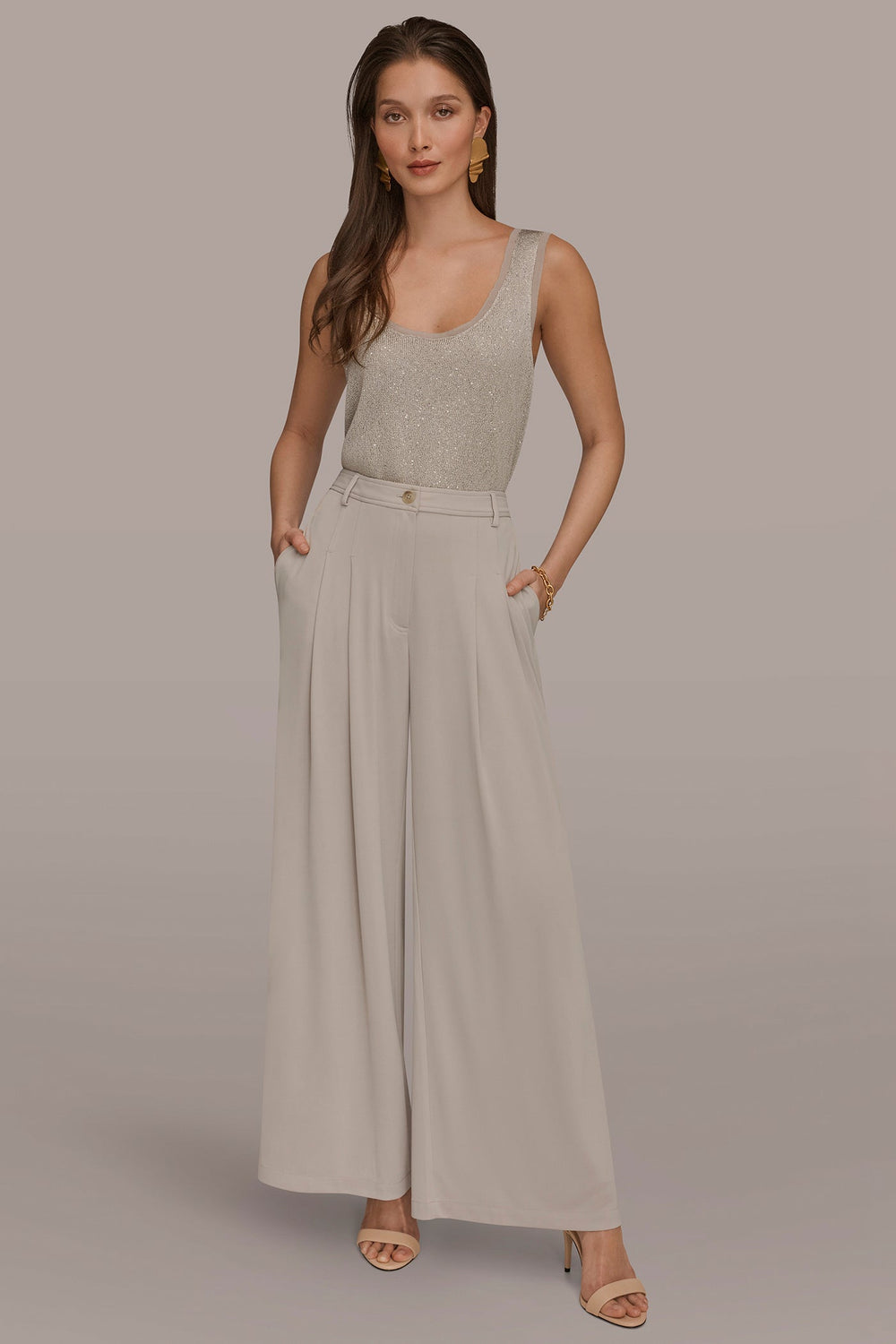 Donna Karan | PLEATED KNIT PANT