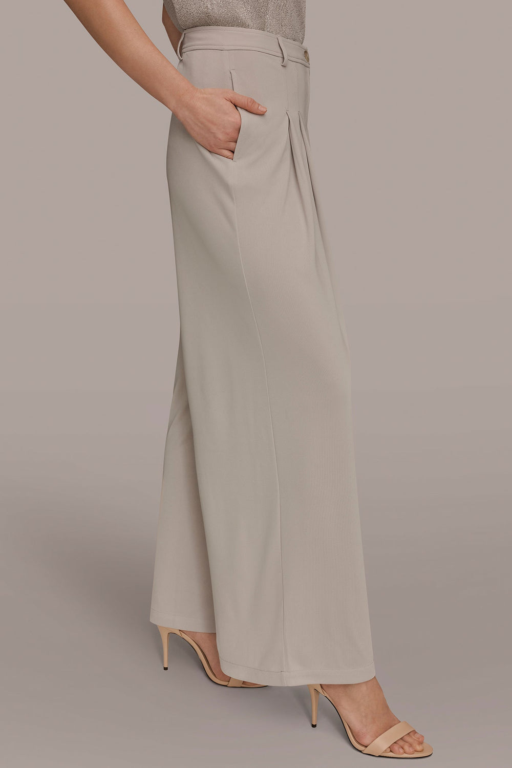 Donna Karan | PLEATED KNIT PANT