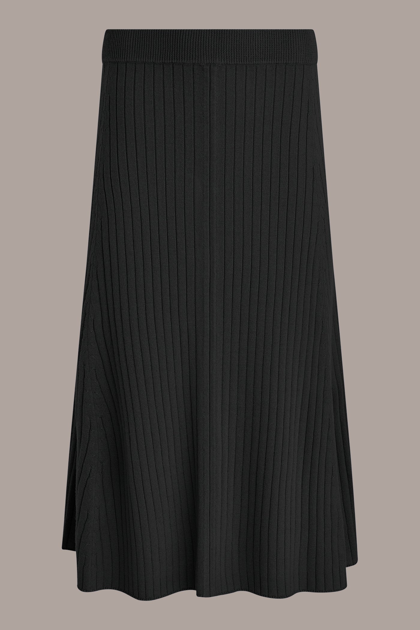 Donna Karan | RIBBED SWEATER MIDI A-LINE SKIRT