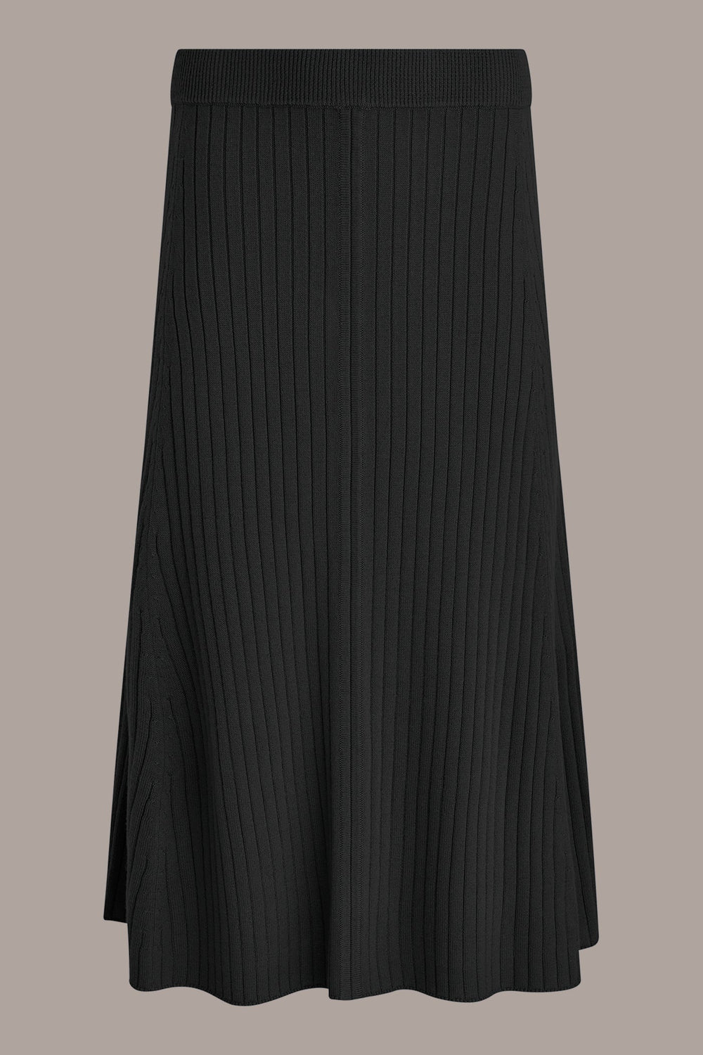 Donna Karan | RIBBED SWEATER MIDI A-LINE SKIRT