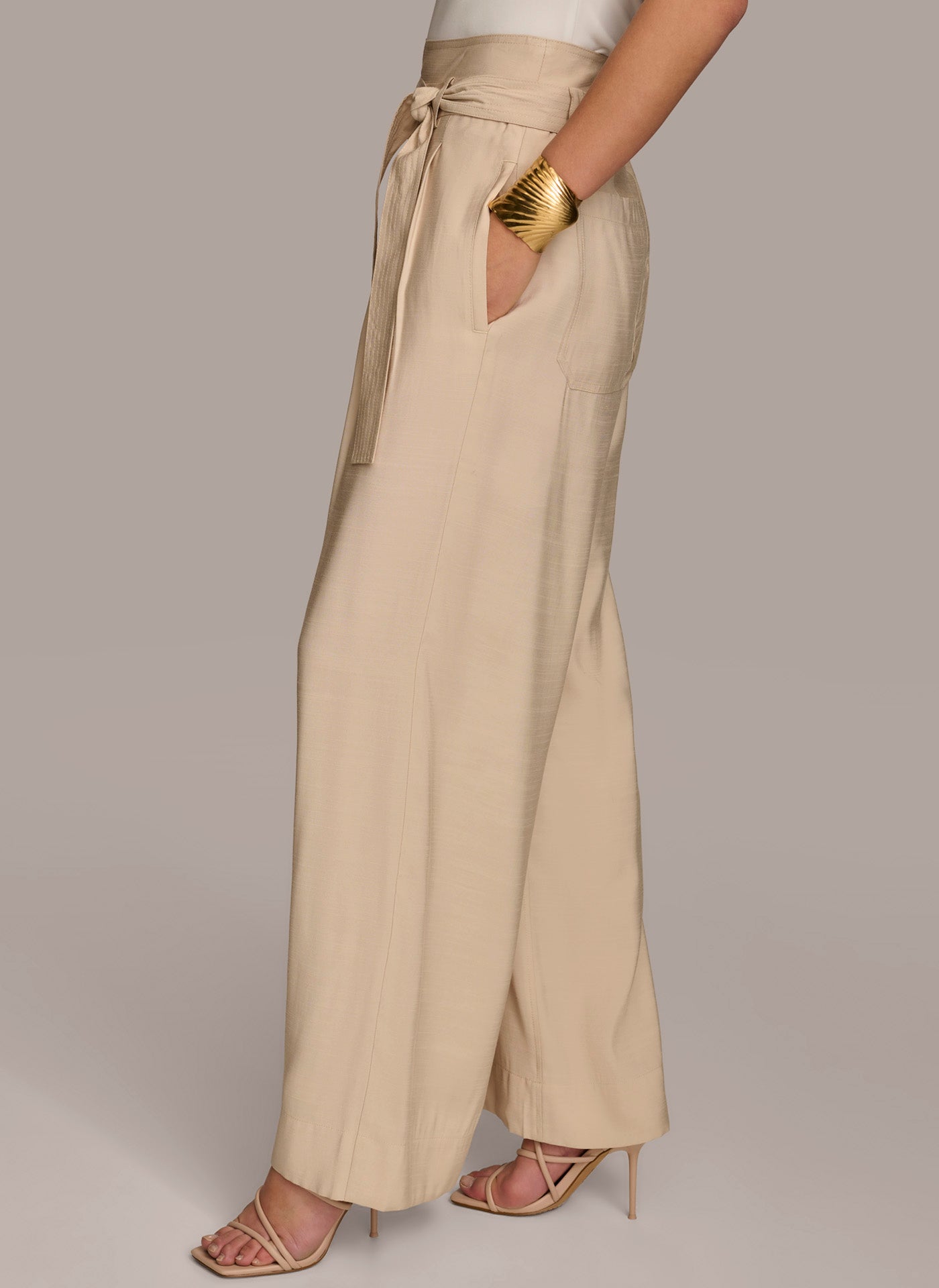 Donna Karan | HIGH WAIST WIDE LEG PANT