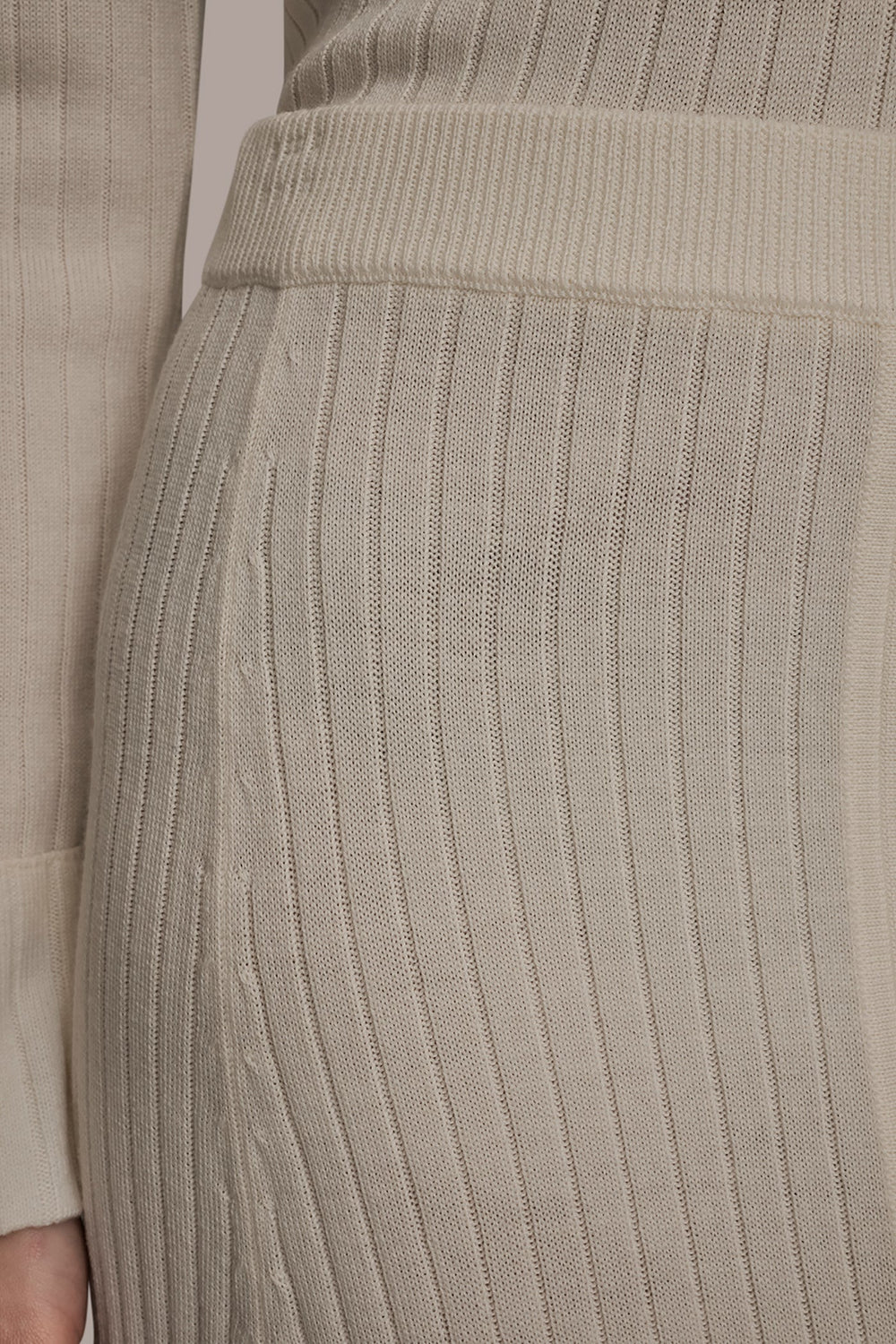 Donna Karan | SEAMED MIDI A-LINE SWEATER SKIRT