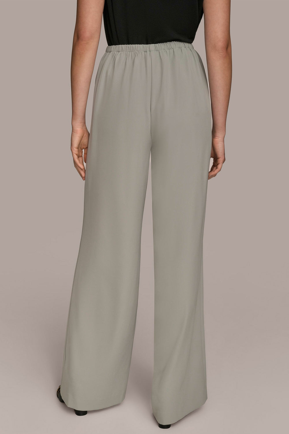 Donna Karan | EXTRA HIGH-RISE PLEATED WIDE-LEG PANT