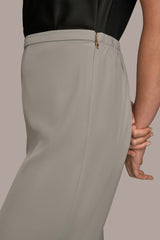 Donna Karan | EXTRA HIGH-RISE PLEATED WIDE-LEG PANT