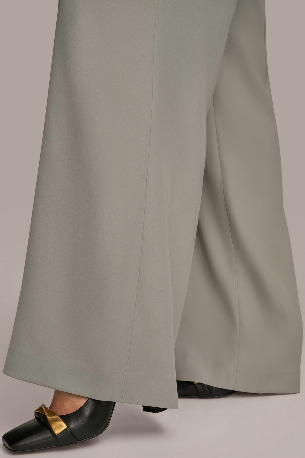 Donna Karan | EXTRA HIGH-RISE PLEATED WIDE-LEG PANT