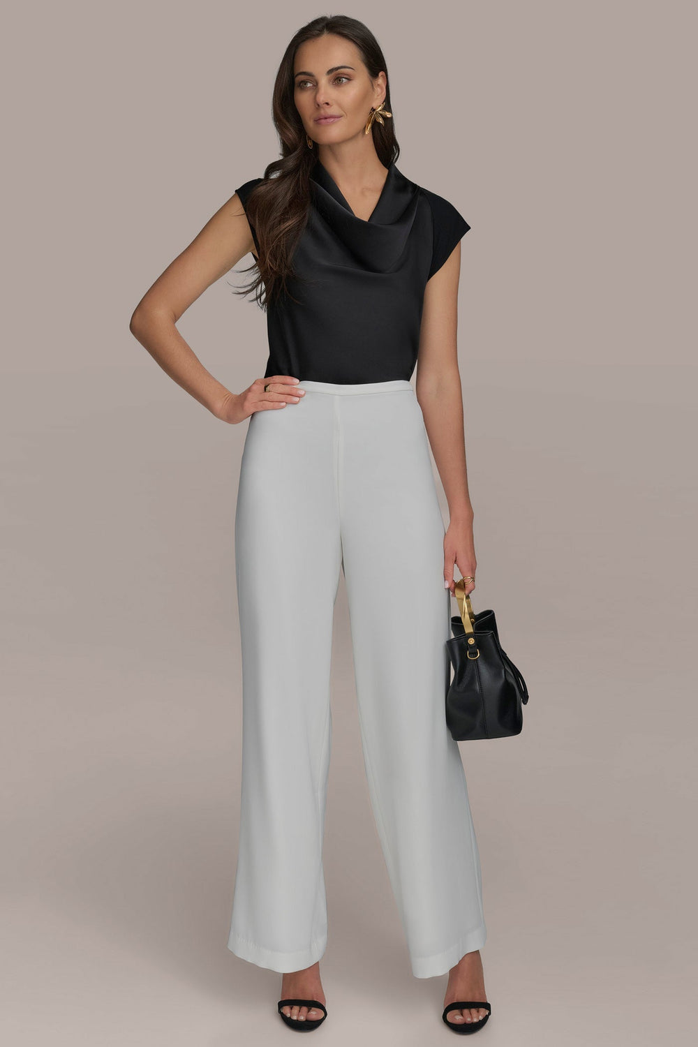 Donna Karan | WIDE LEG PULL ON PANT