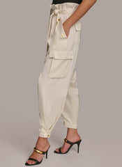 Donna Karan | CARGO PANT WITH TIE BELT