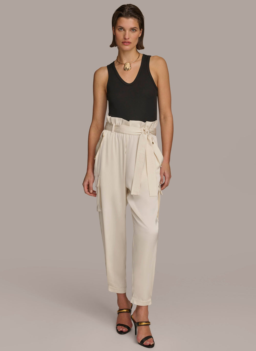 Donna Karan | CARGO PANT WITH TIE BELT