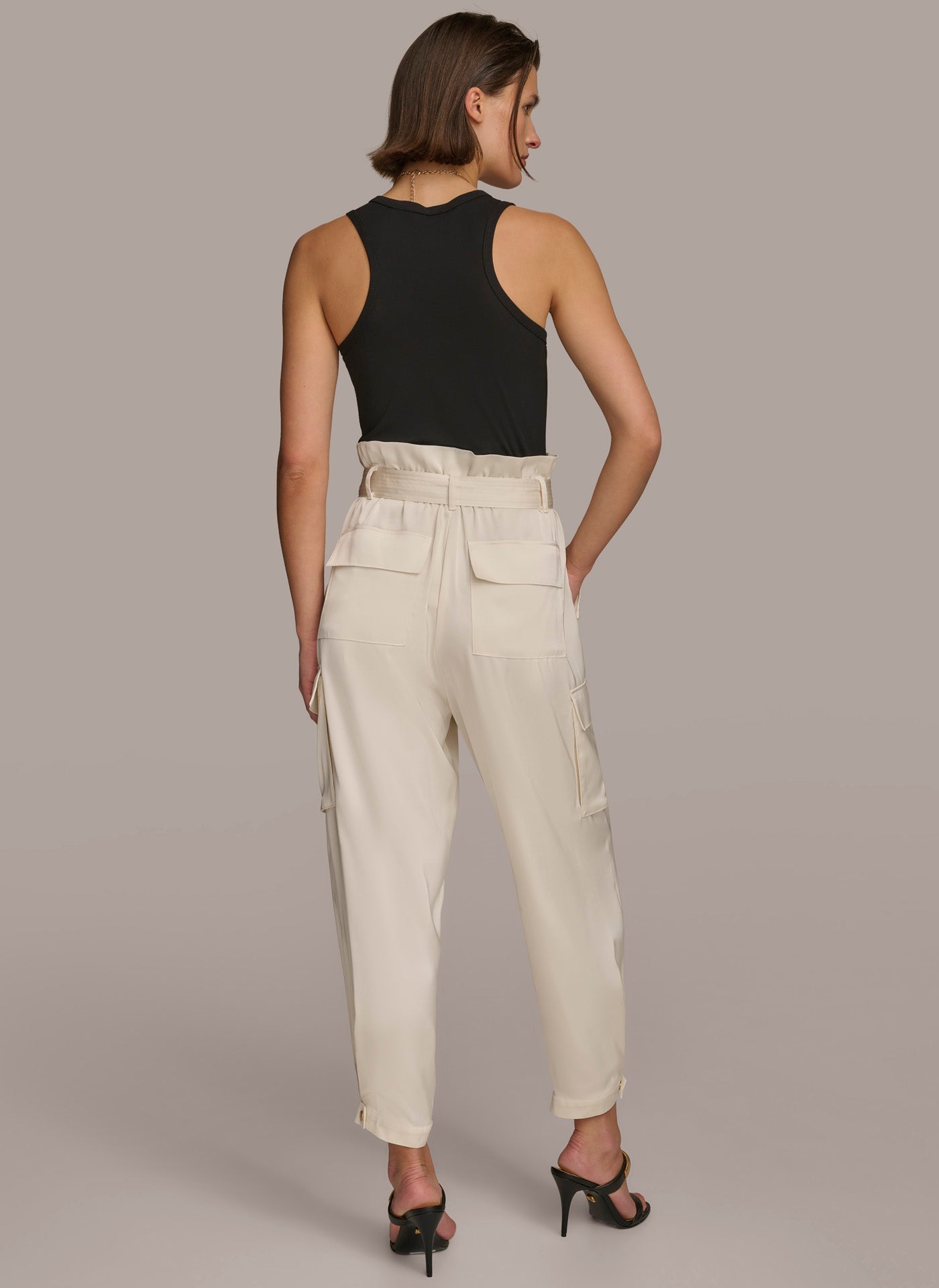 Donna Karan | CARGO PANT WITH TIE BELT