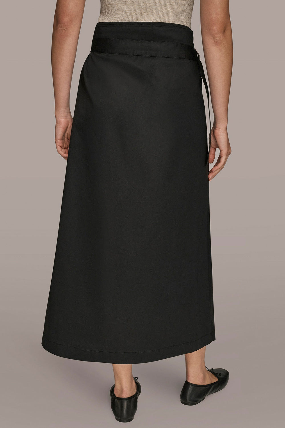 Donna Karan | ASYMMETRIC MIDI WRAP CARGO SKIRT