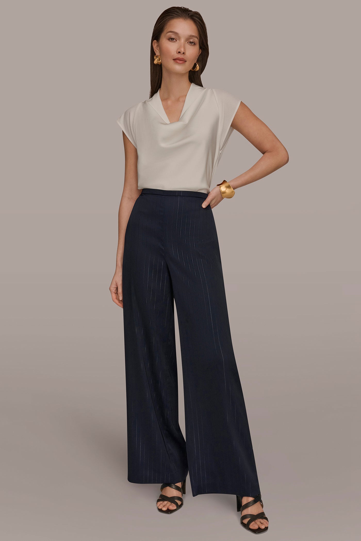 Donna Karan | WIDE LEG PULL ON PANT