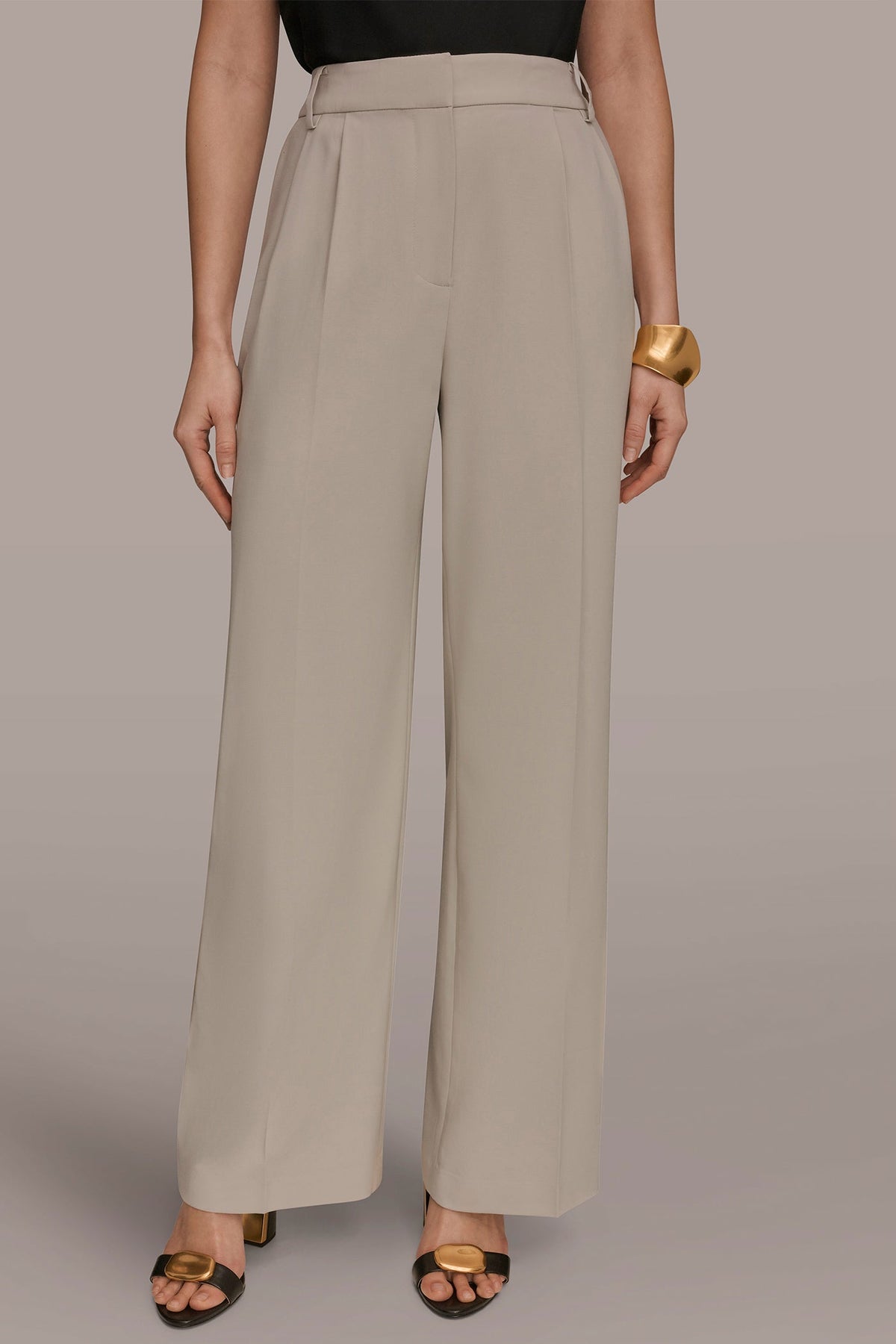 Donna Karan | PLEATED WIDE LEG PANT