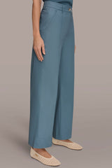 Donna Karan | HIGH-RISE PINTUCKED WIDE-LEG TROUSER