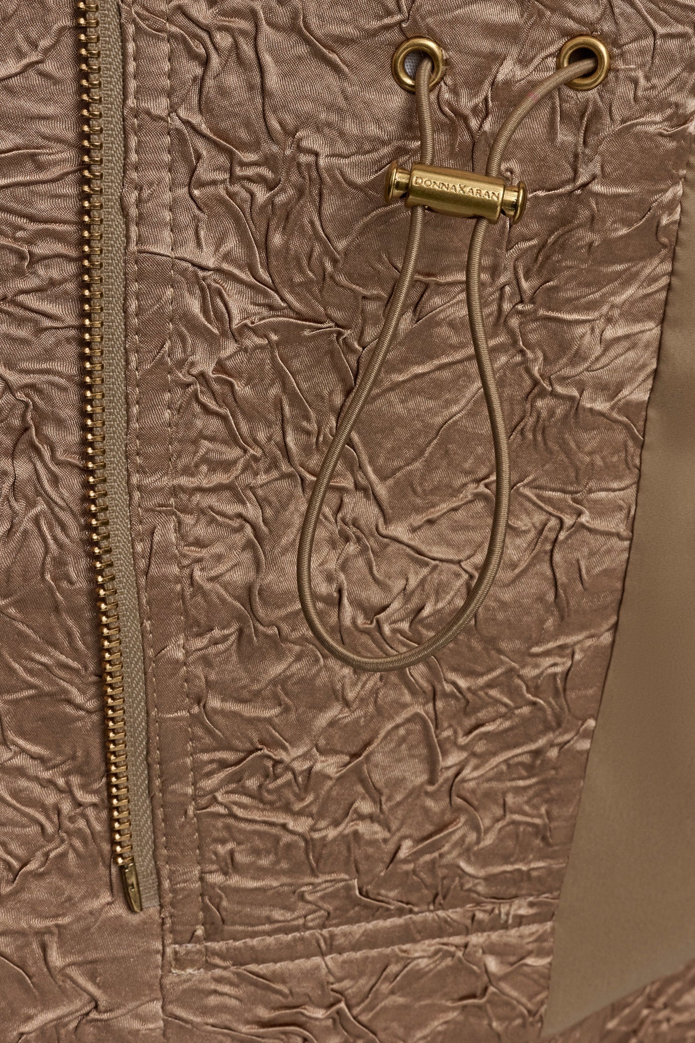 Donna Karan | TEXT ZIP FRONT VEST