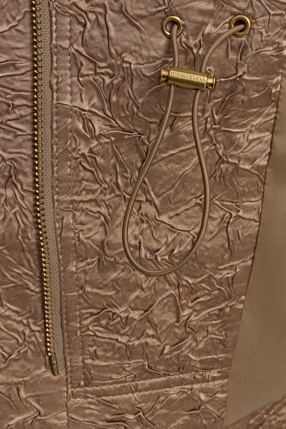 Donna Karan | TEXT ZIP FRONT VEST