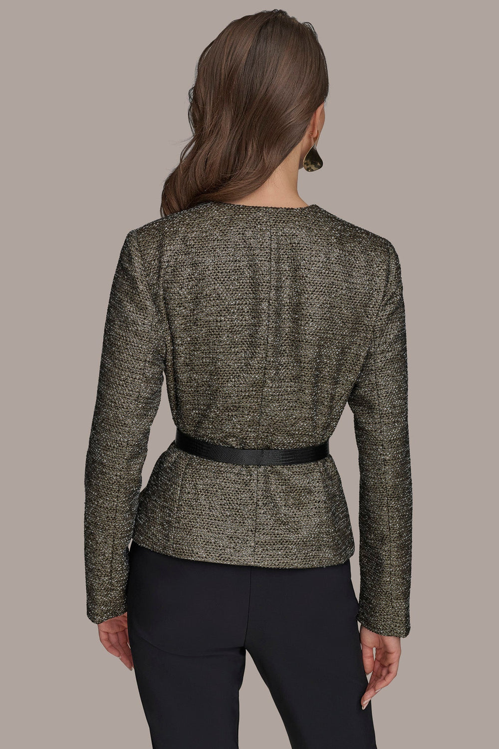 Donna Karan | METALLIC WRAP JACKET