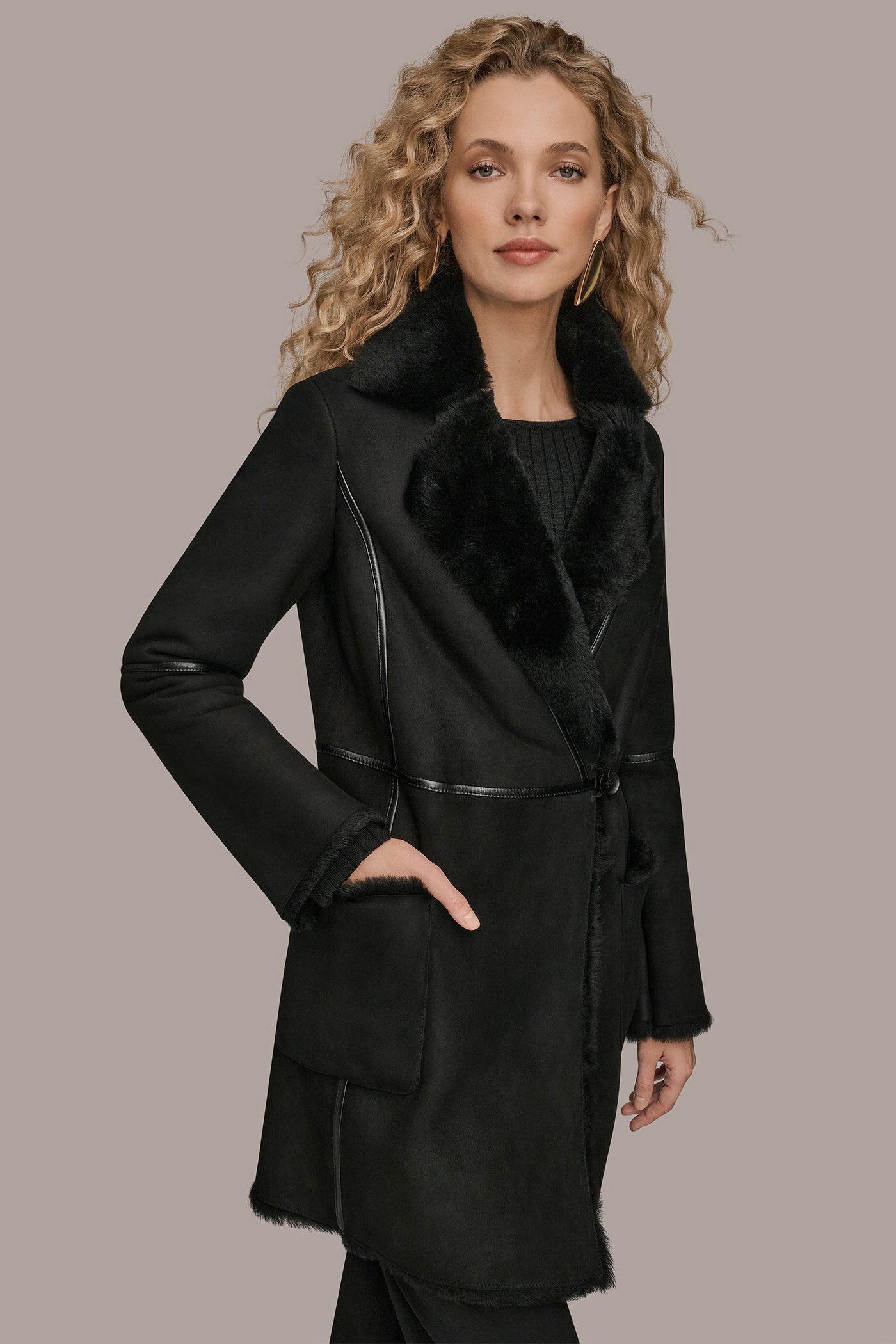 Donna Karan | SHEARLING COAT
