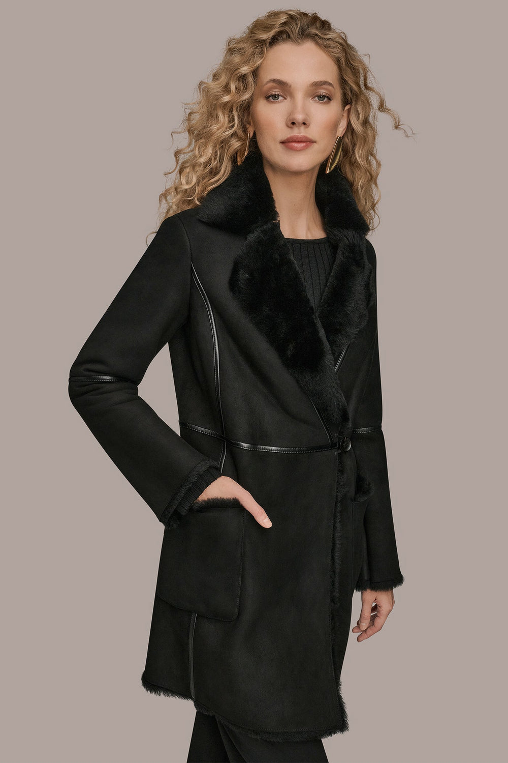 Donna Karan | SHEARLING COAT