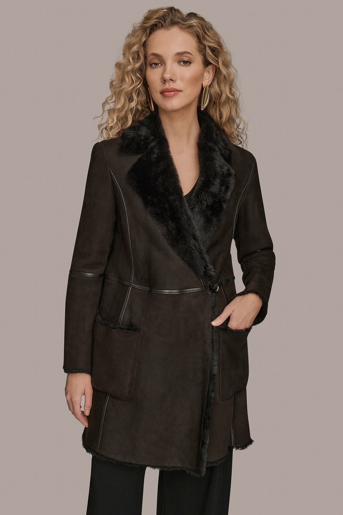Donna Karan | SHEARLING COAT
