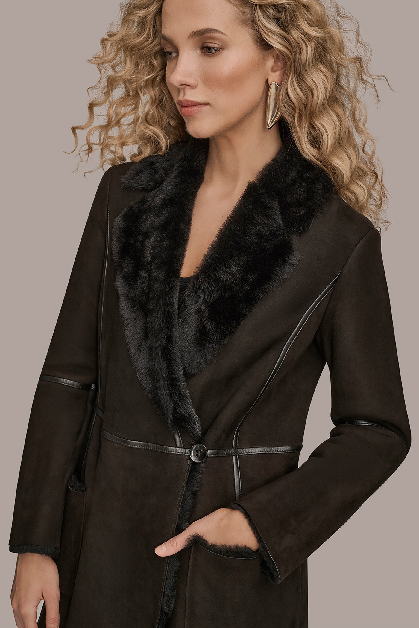 Donna Karan | SHEARLING COAT
