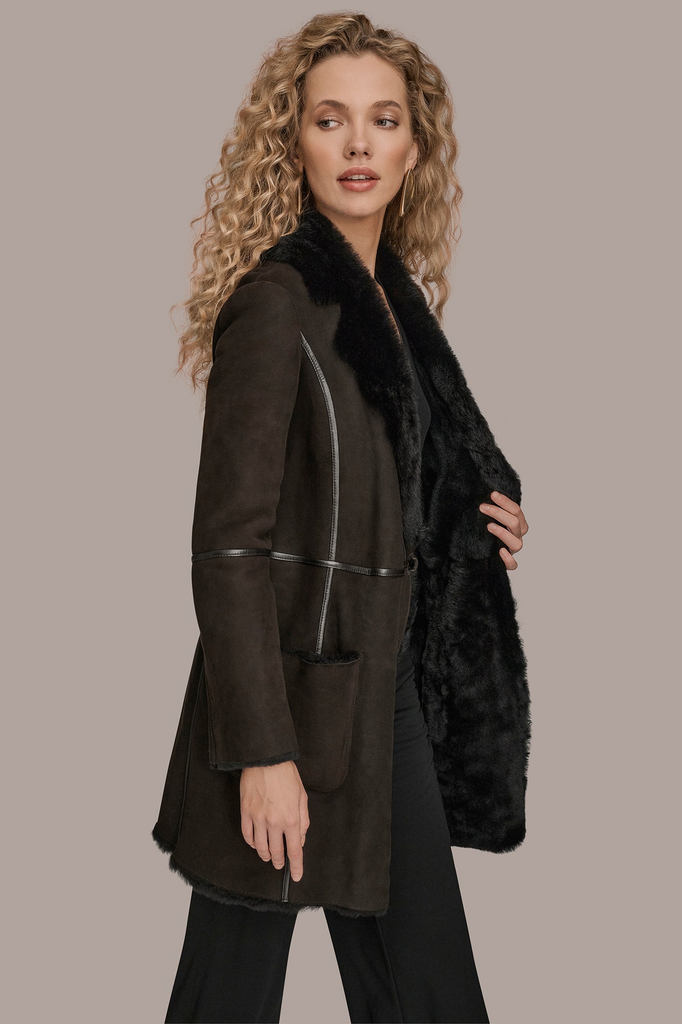 Donna Karan | SHEARLING COAT