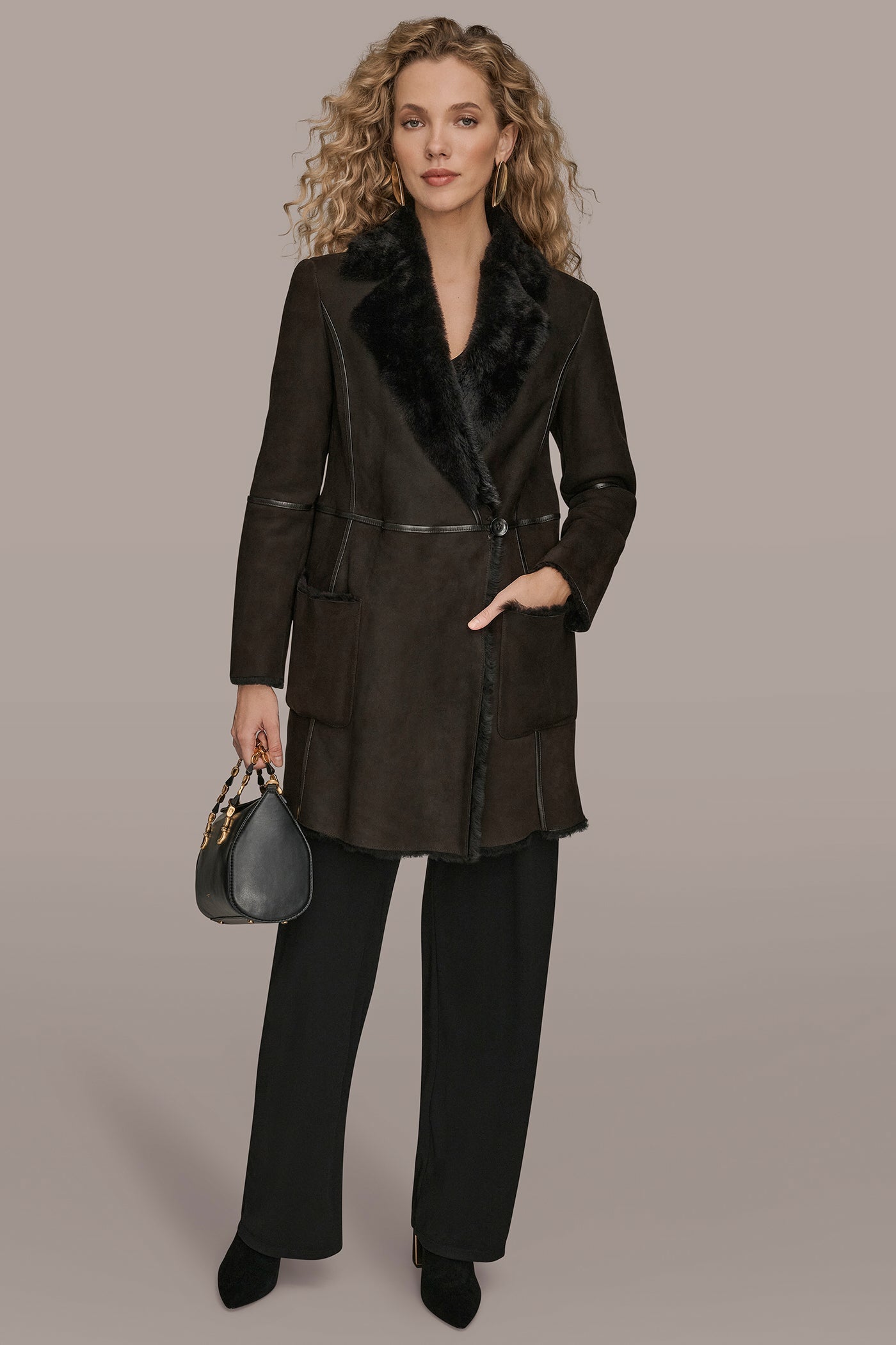 Donna Karan | SHEARLING COAT