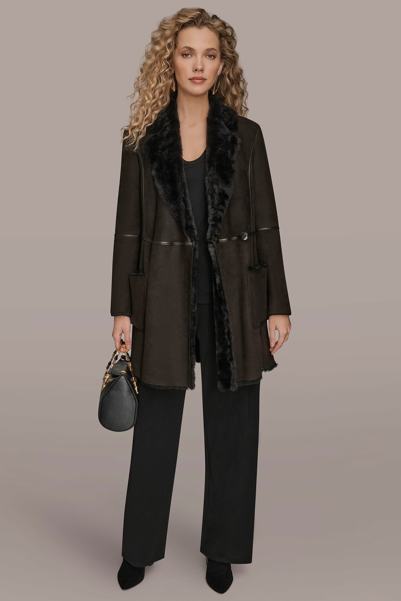 Donna Karan | SHEARLING COAT