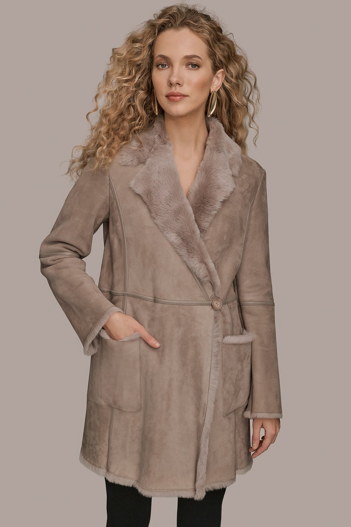 Donna Karan | SHEARLING COAT