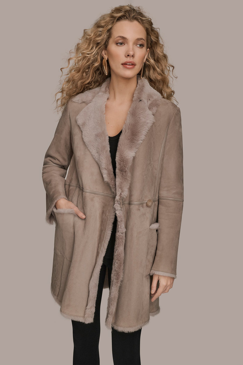 Donna Karan | SHEARLING COAT