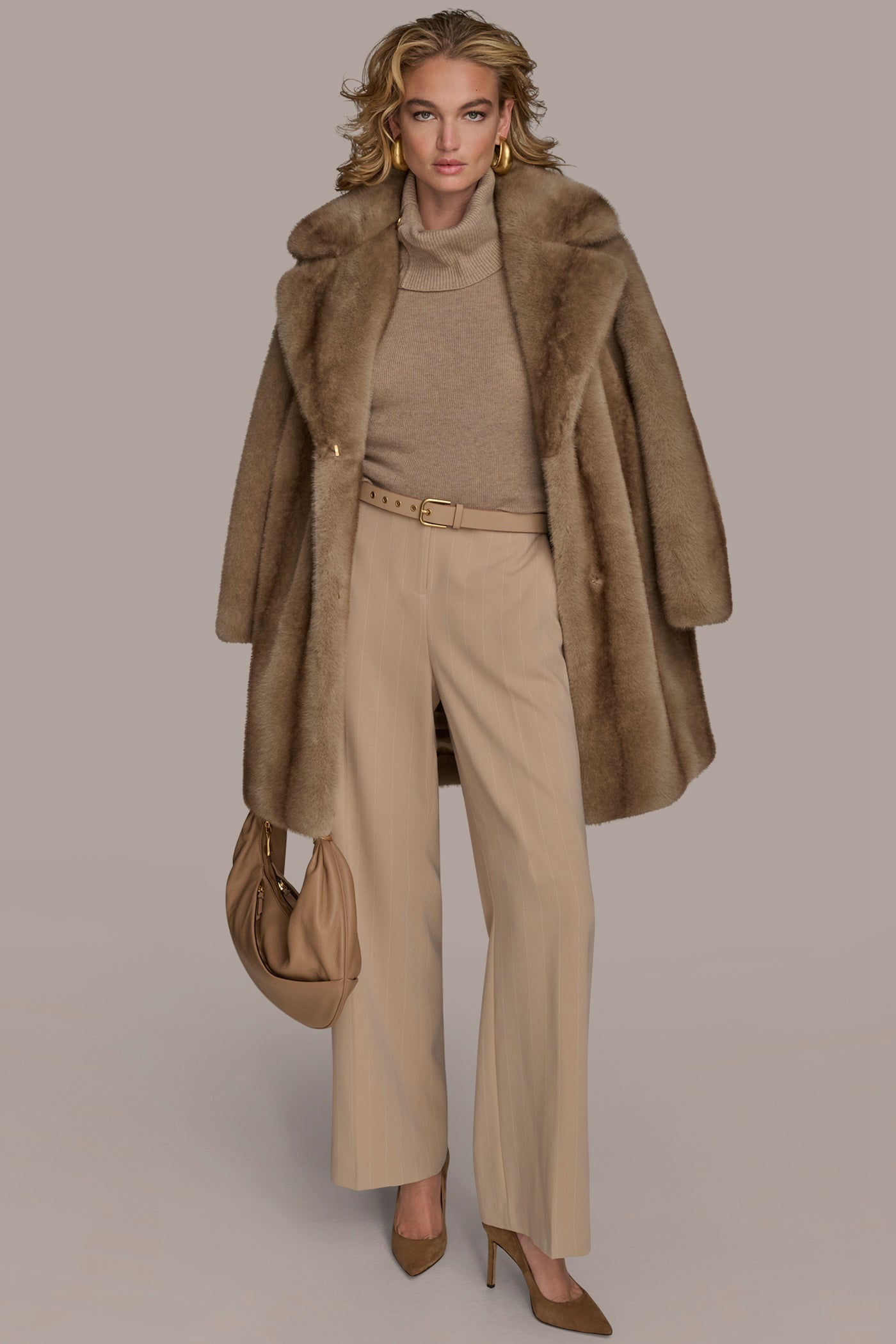 Donna Karan | LUXE FAUX FUR COAT
