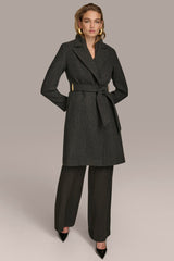 Donna Karan | WOOL LONG WRAP COAT