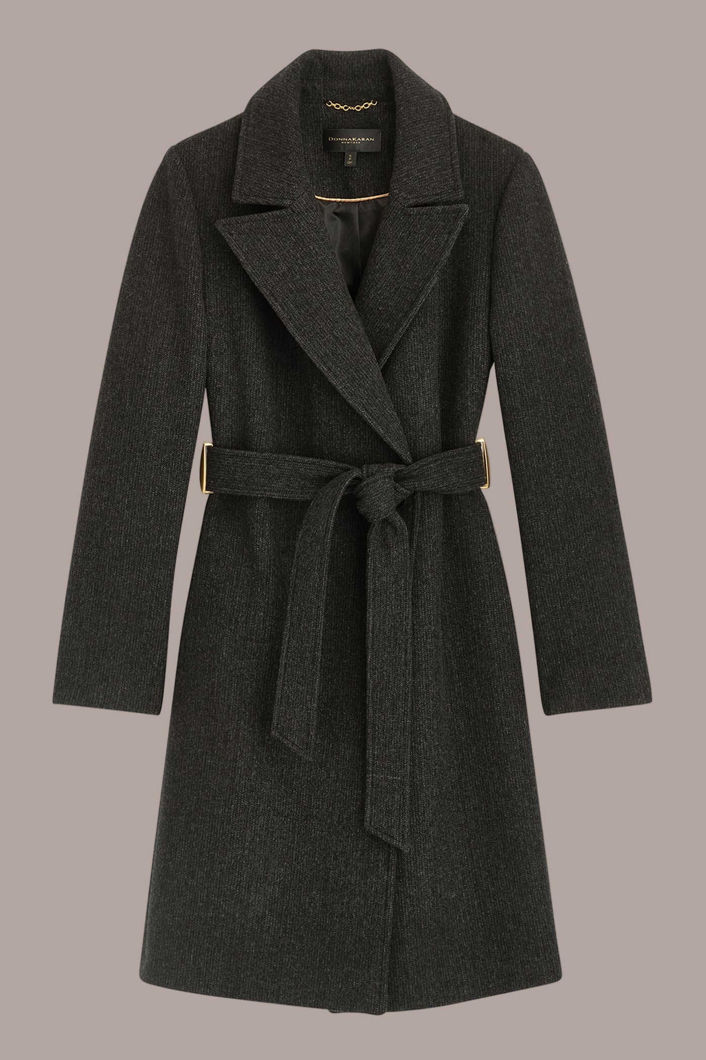 Donna Karan | WOOL LONG WRAP COAT