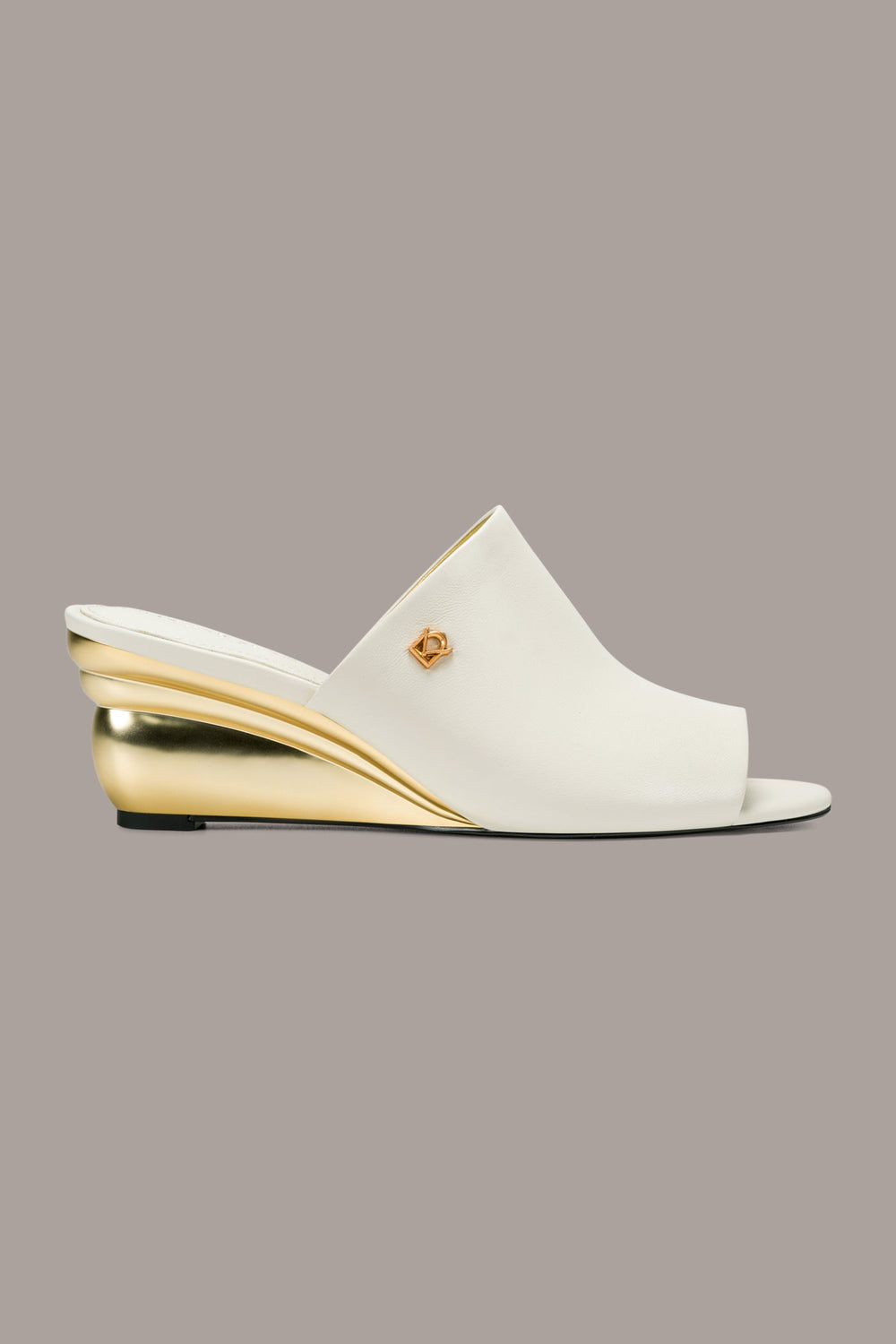 Donna Karan | DONNA LEATHER WEDGE MULE SANDAL
