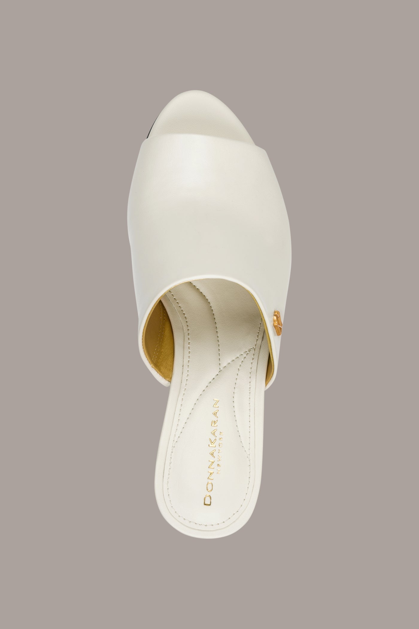 Donna Karan | DONNA LEATHER WEDGE MULE SANDAL