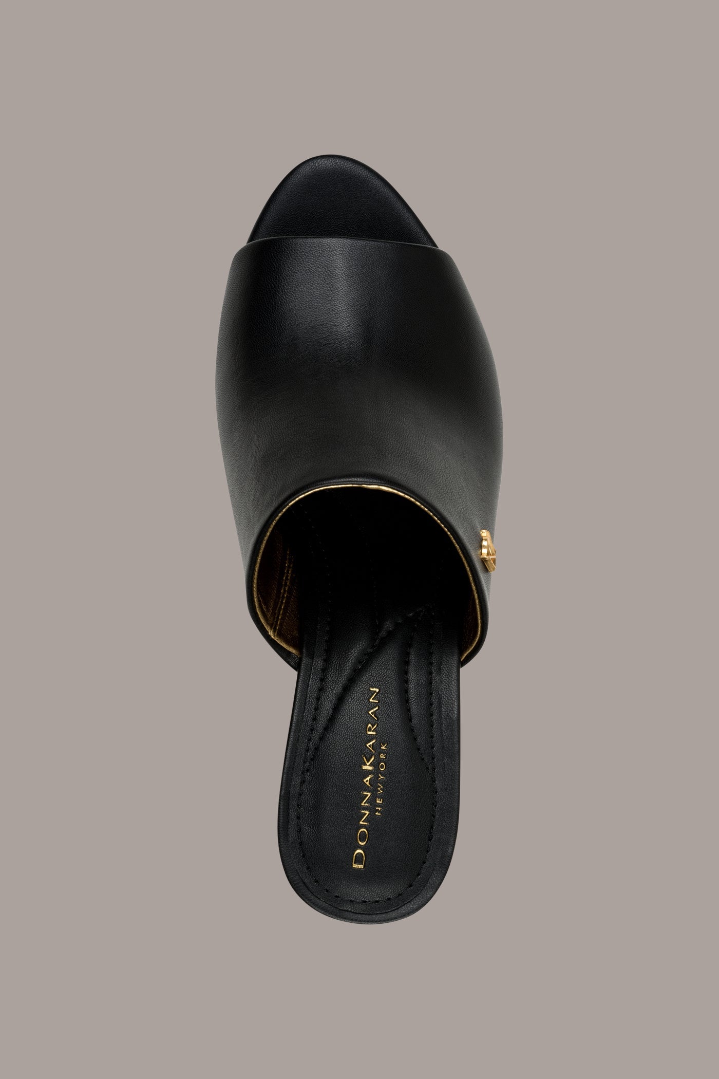 Donna Karan | DONNA LEATHER WEDGE MULE SANDAL