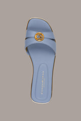 Donna Karan | HALO SQUARE-TOE SLIDE SANDAL