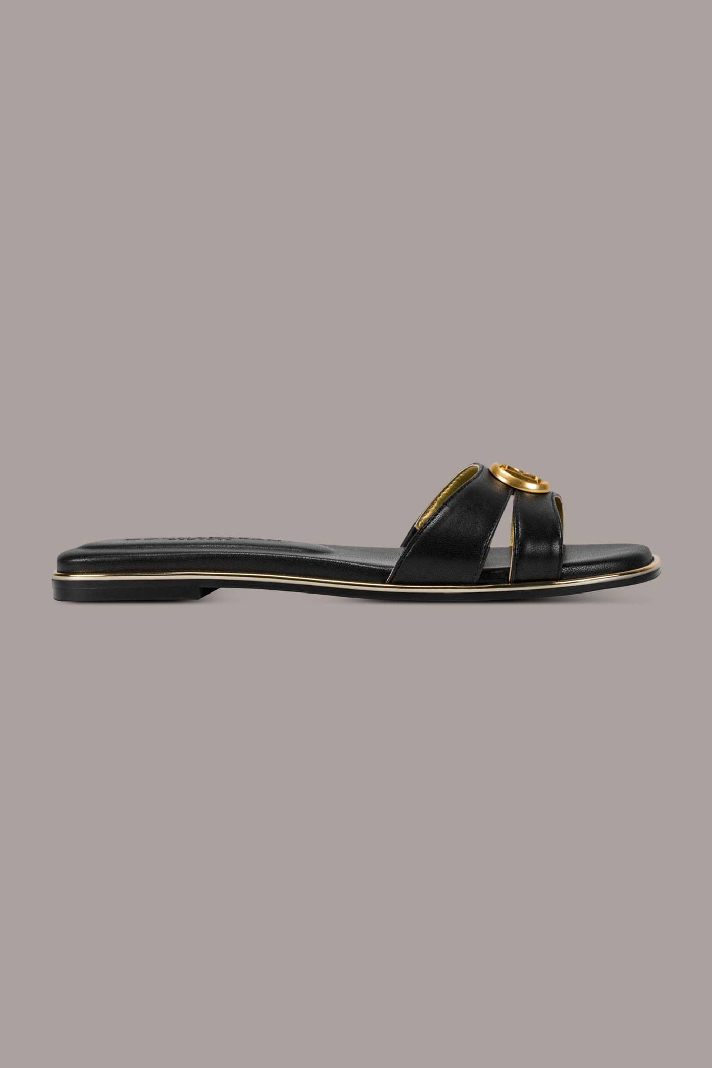 Donna Karan | HALO SQUARE-TOE SLIDE SANDAL