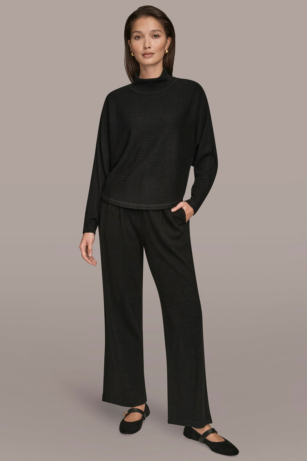 Donna Karan | MOCK-NECK TOP